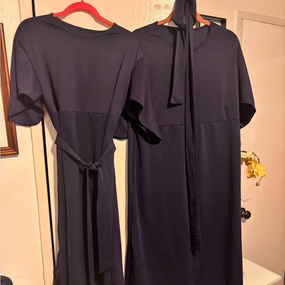 Chic Navy Midi Dress